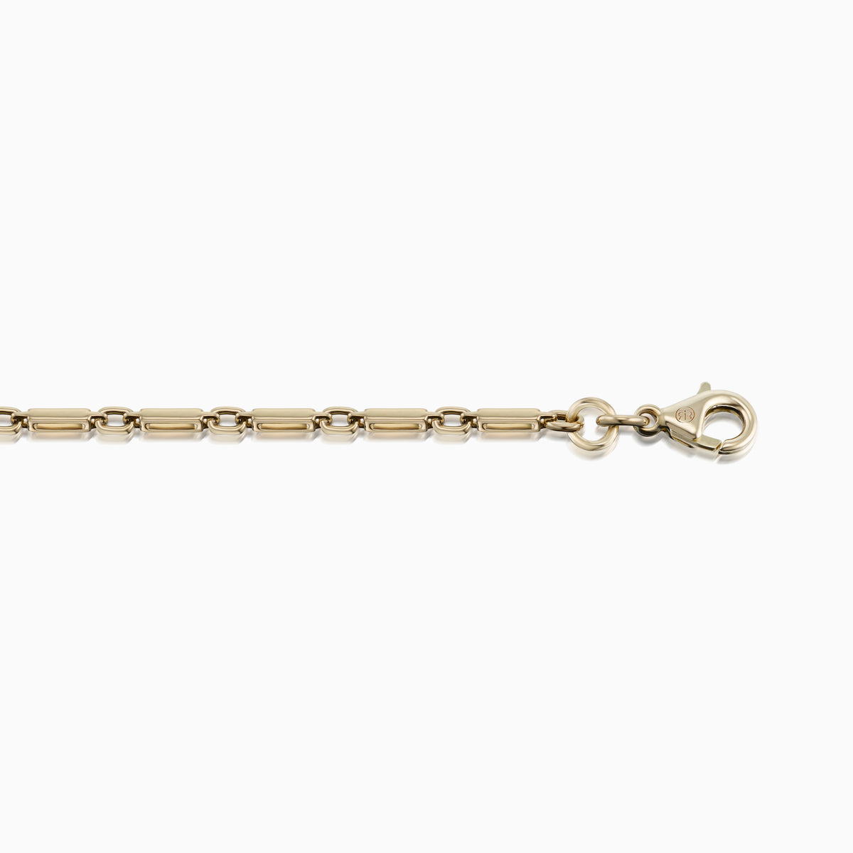 men's gravitas chain bracelet 14k gold clasp