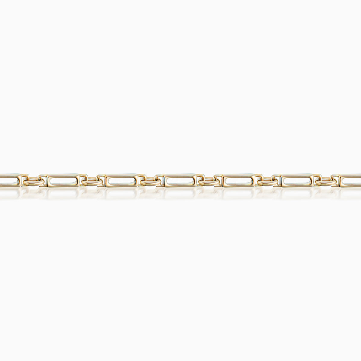men's gravitas chain bracelet 14k gold line