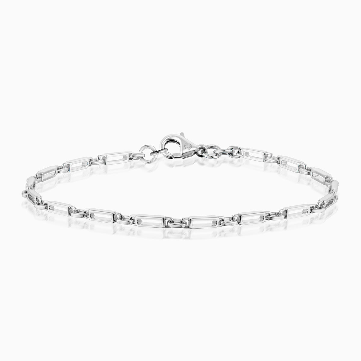 men's gravitas chain bracelet sterling silver gold side
