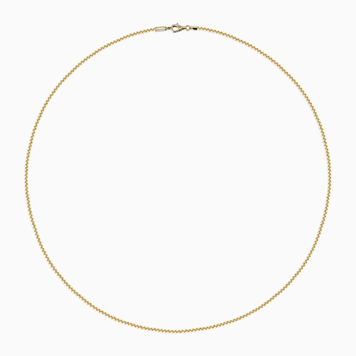 men's lattice box chain 18k gold top