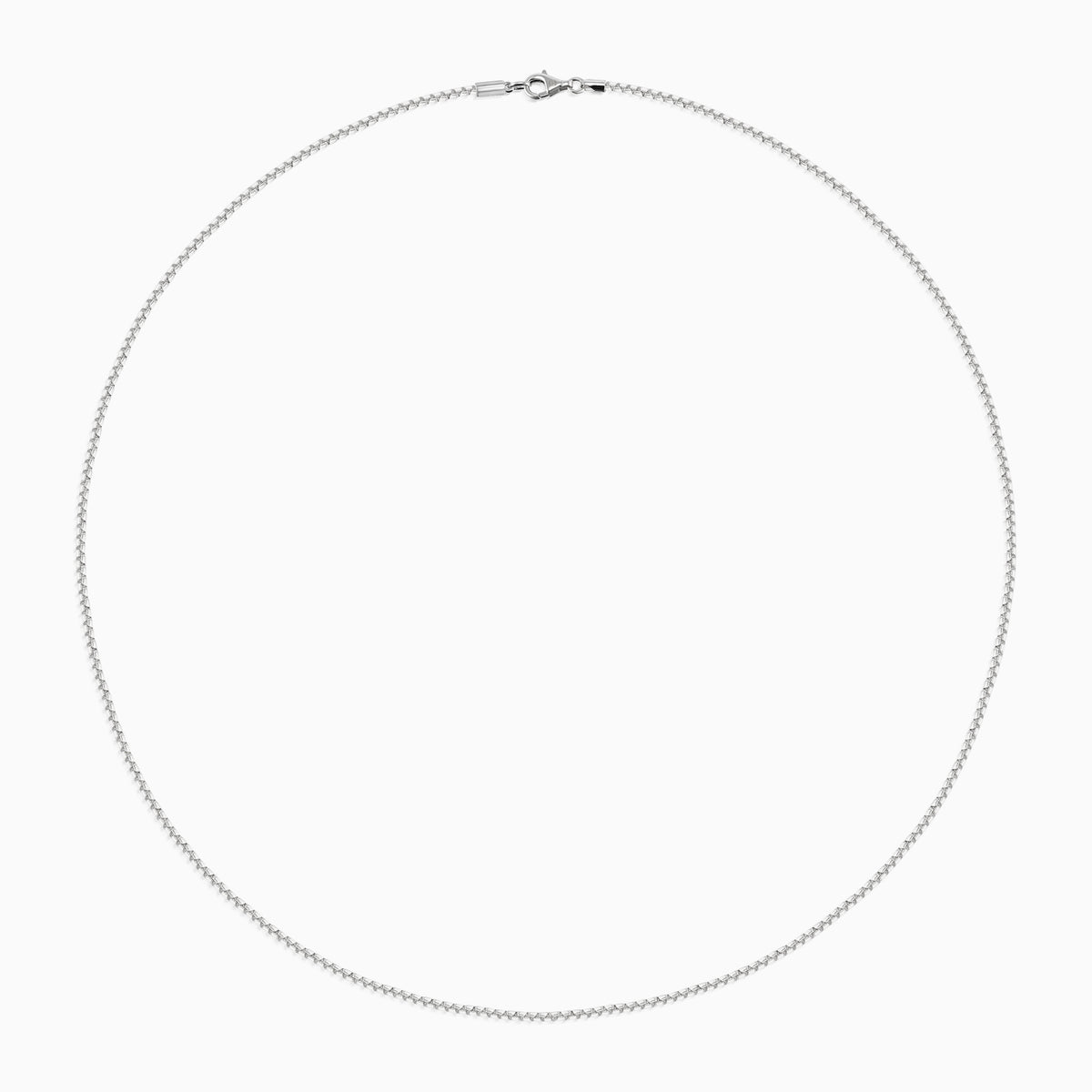men's lattice box chain sterling silver top
