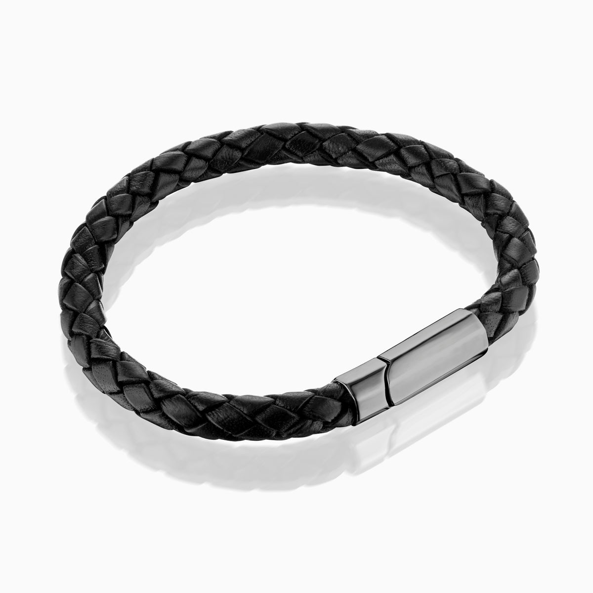 men's parsec bracelet blackened sterling side