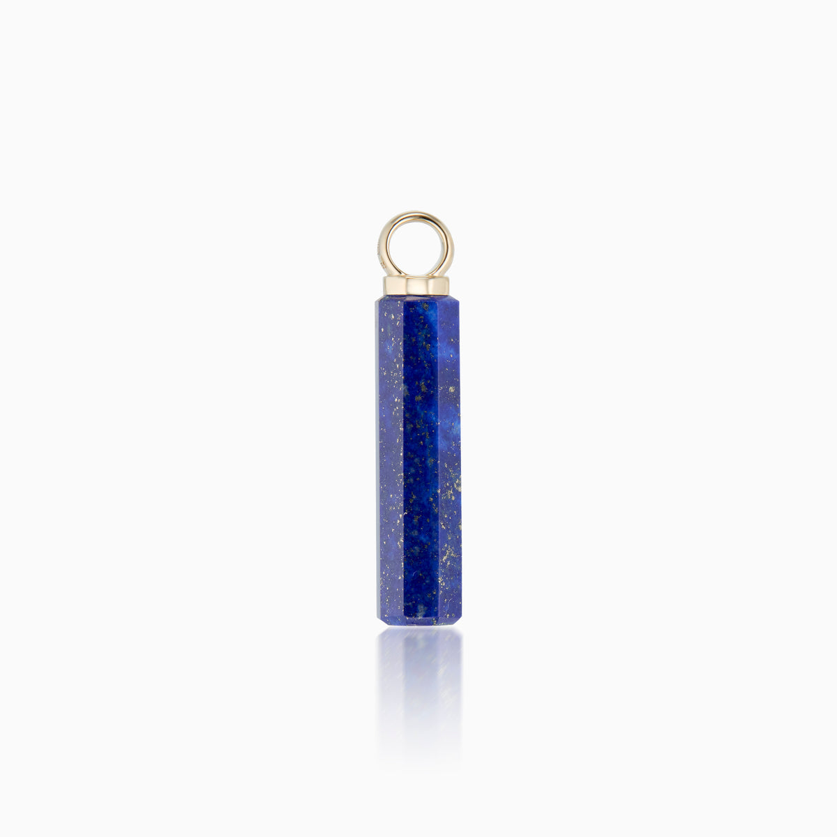 men's pascal cylinder blue lapis lazuli 18k gold side