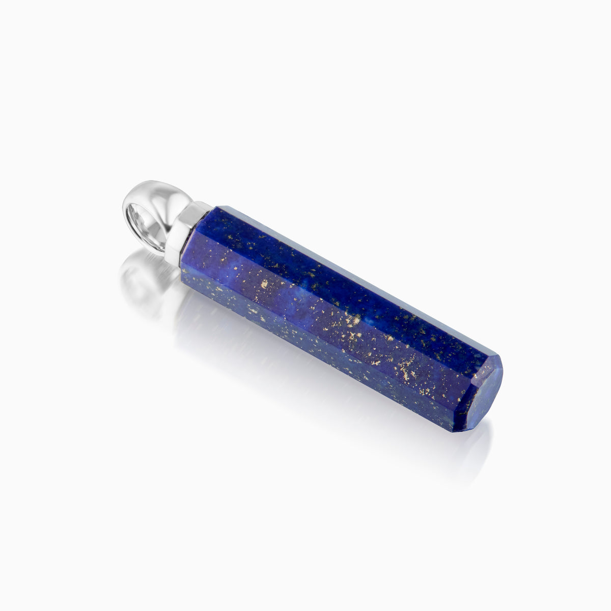 men's pascal cylinder blue lapis lazuli sterling silver top