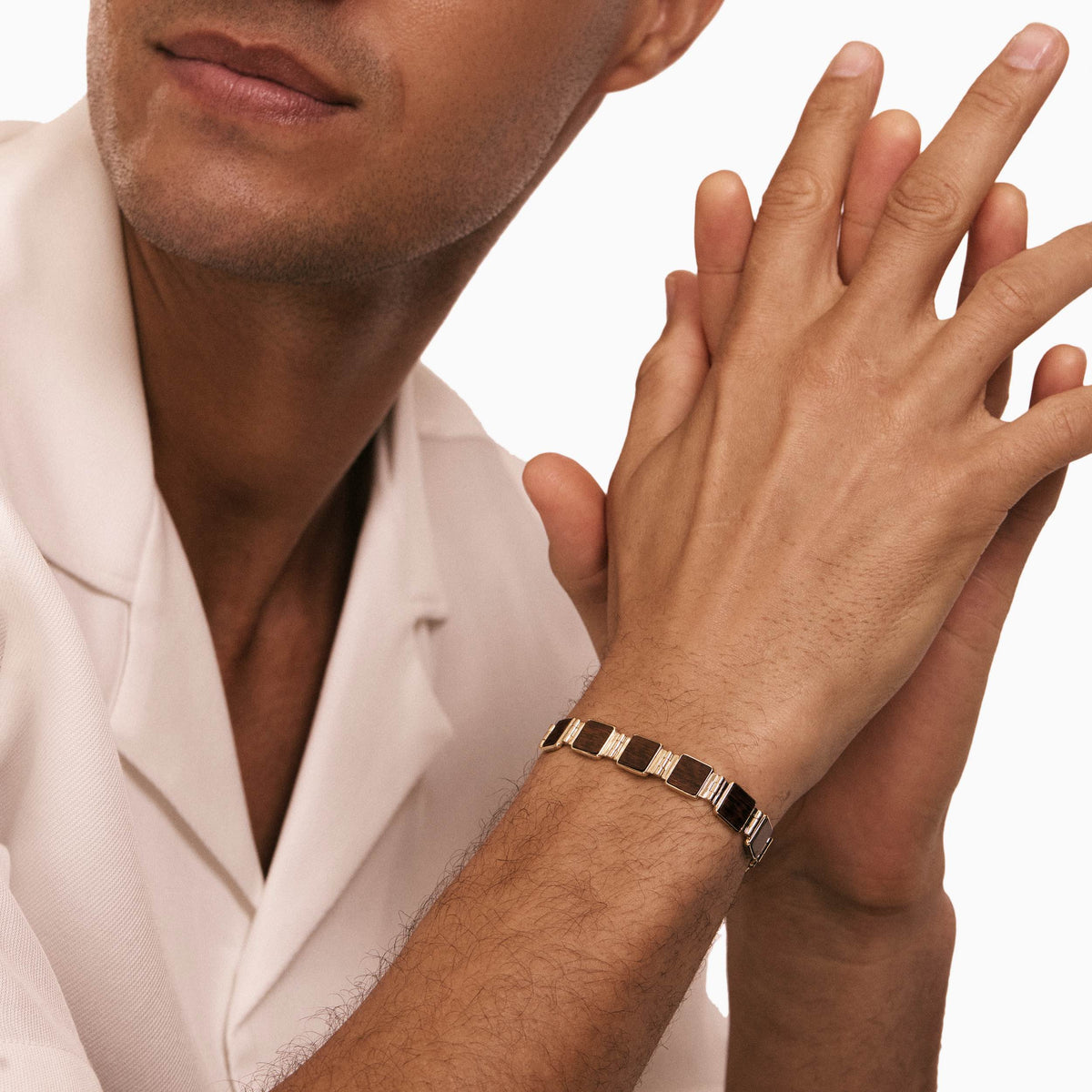 men's taiga bracelet 18k gold model