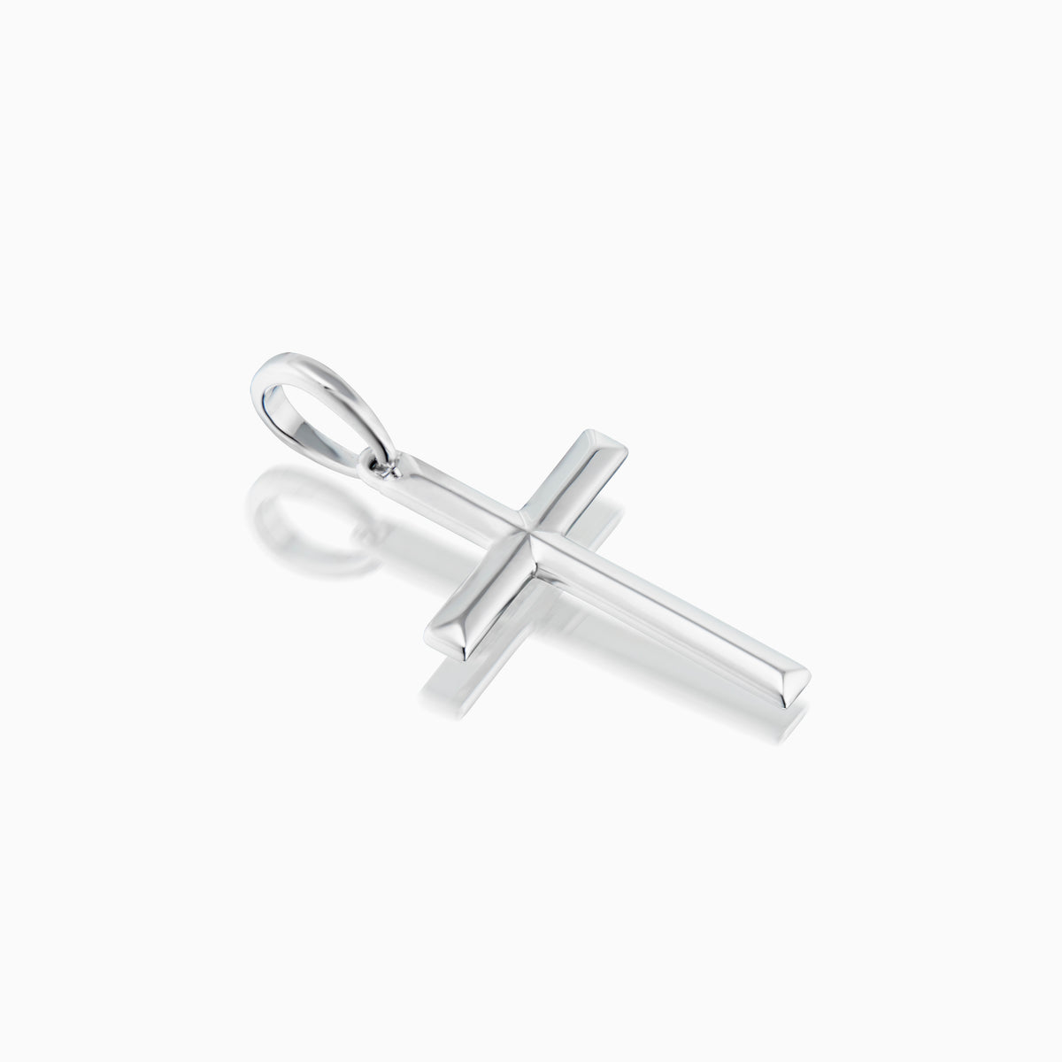 men's verity cross pendant sterling silver top