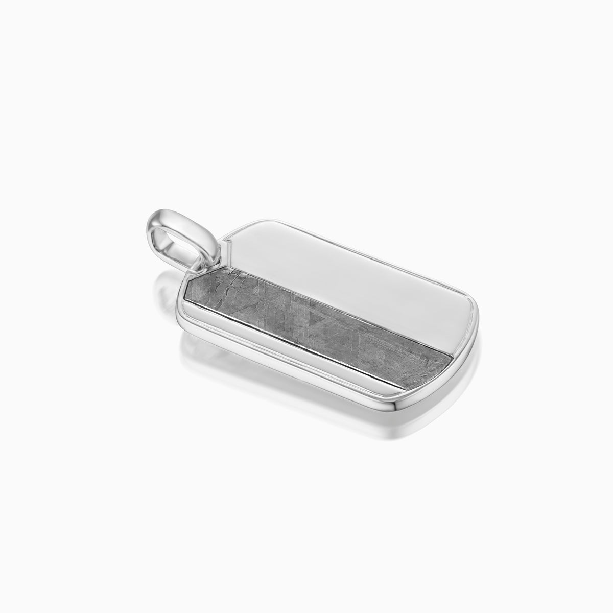 men's voyager tag sterling silver top