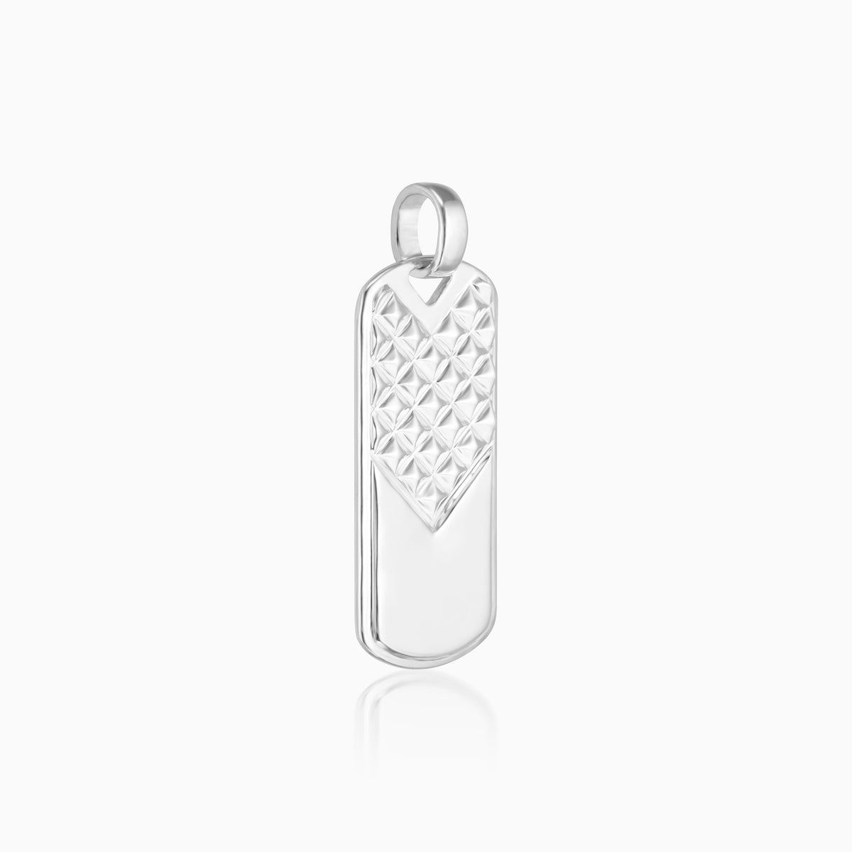 men's apex tag sterling silver side
