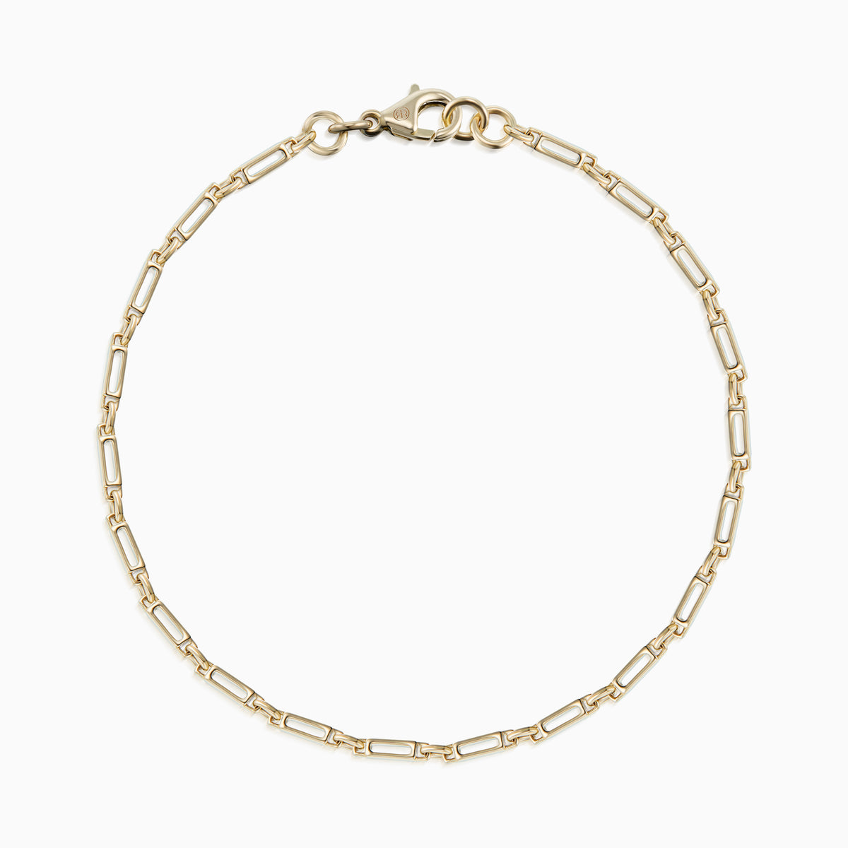 men's gravitas chain bracelet 14k gold top