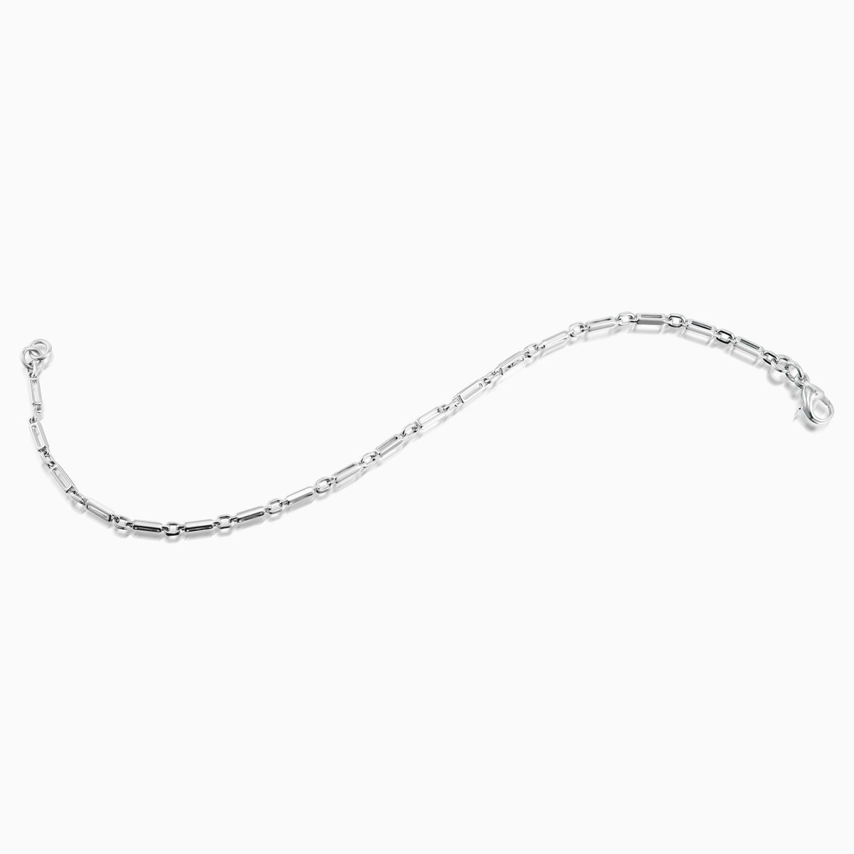 men's gravitas chain bracelet sterling silver gold curve