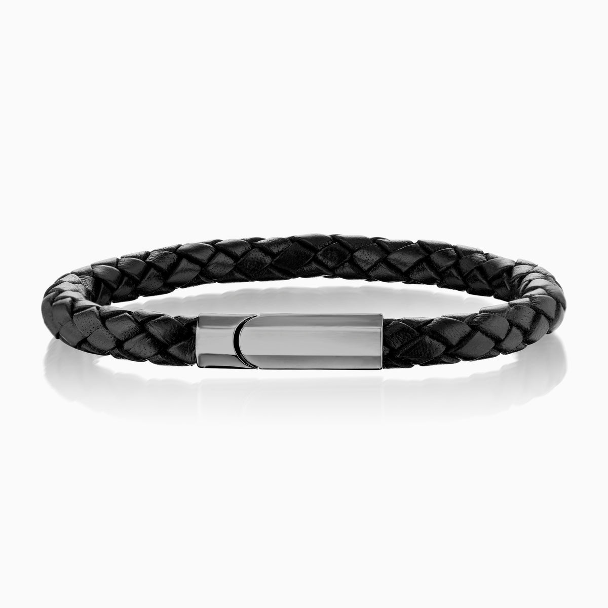 men's parsec bracelet blackened sterling front