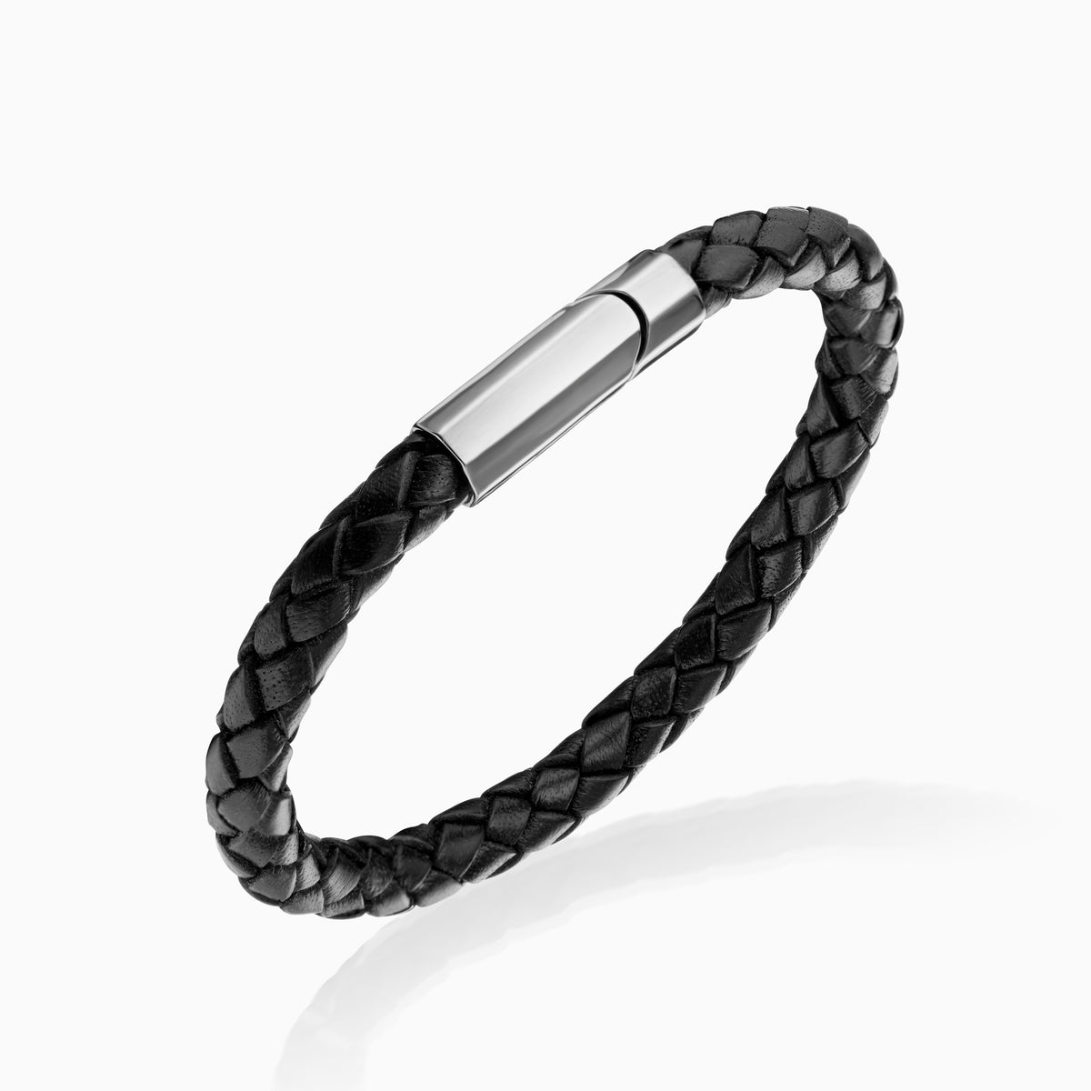 men's parsec bracelet blackened sterling standing