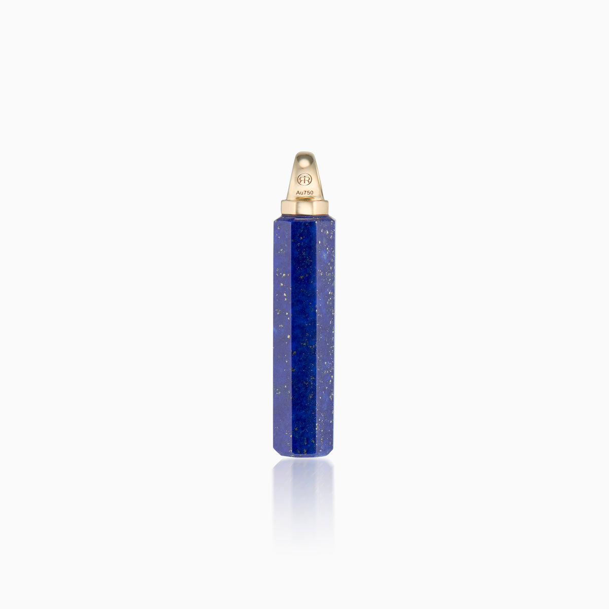 men's pascal cylinder blue lapis lazuli 18k gold back