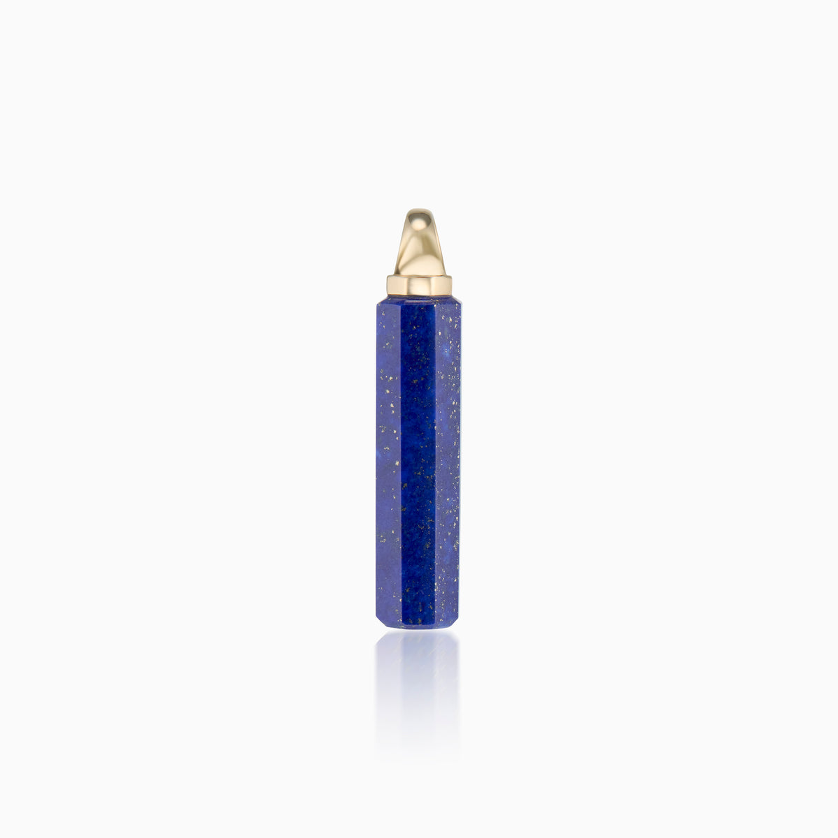 men's pascal cylinder blue lapis lazuli 18k gold front