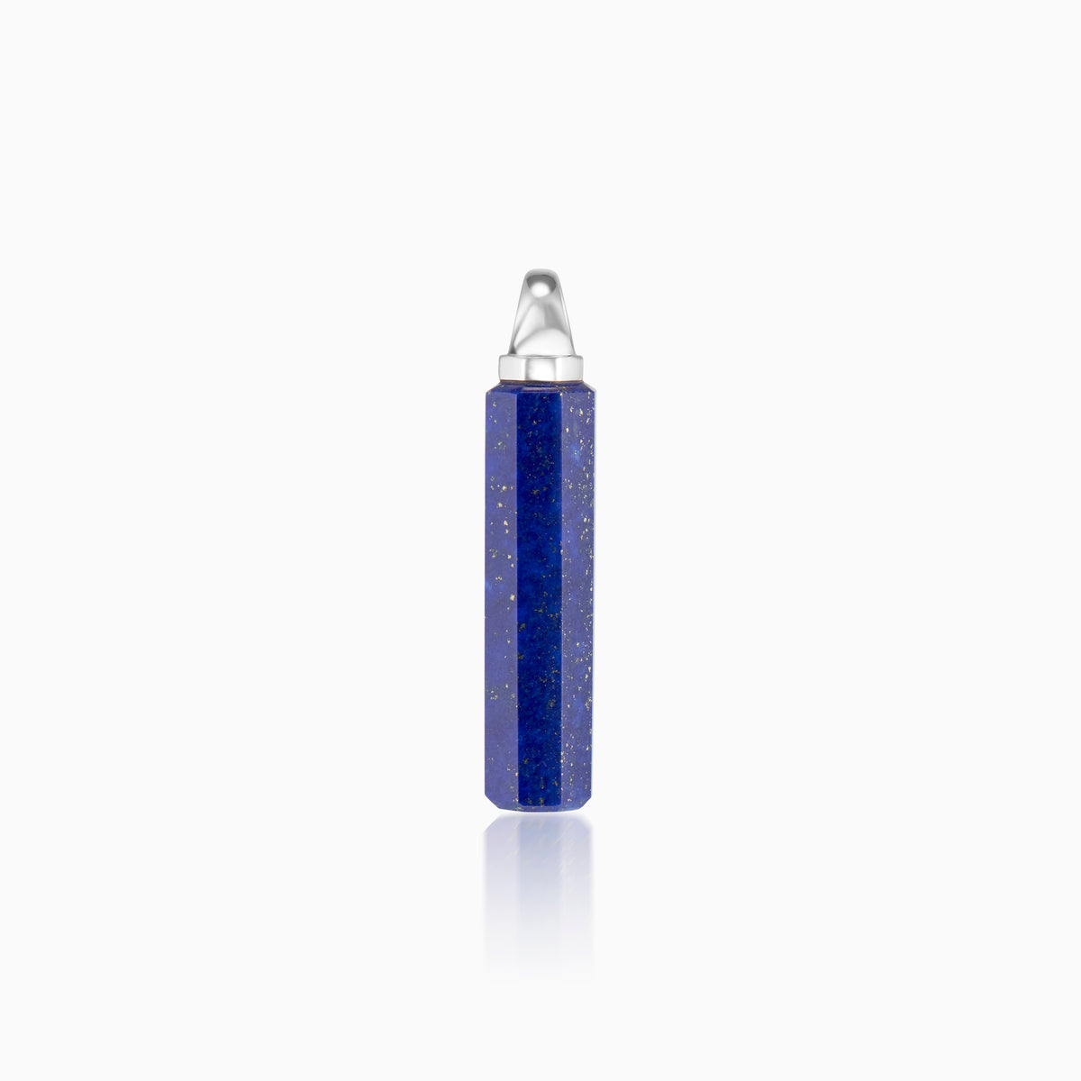 men's pascal cylinder blue lapis lazuli sterling silver front