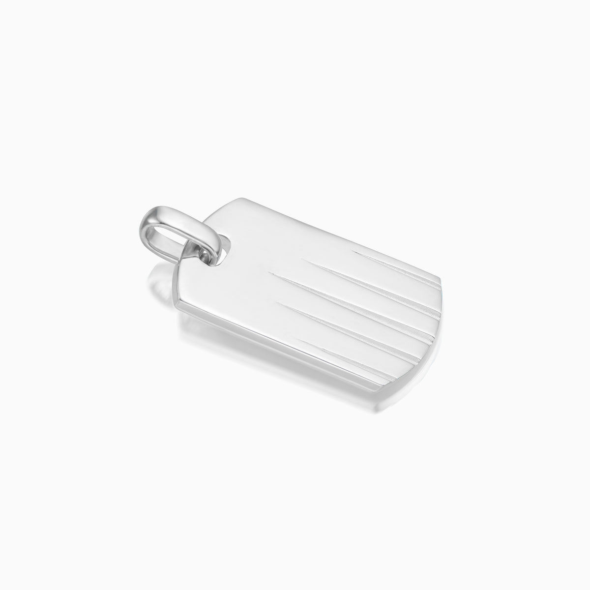 men's spire tag sterling silver top