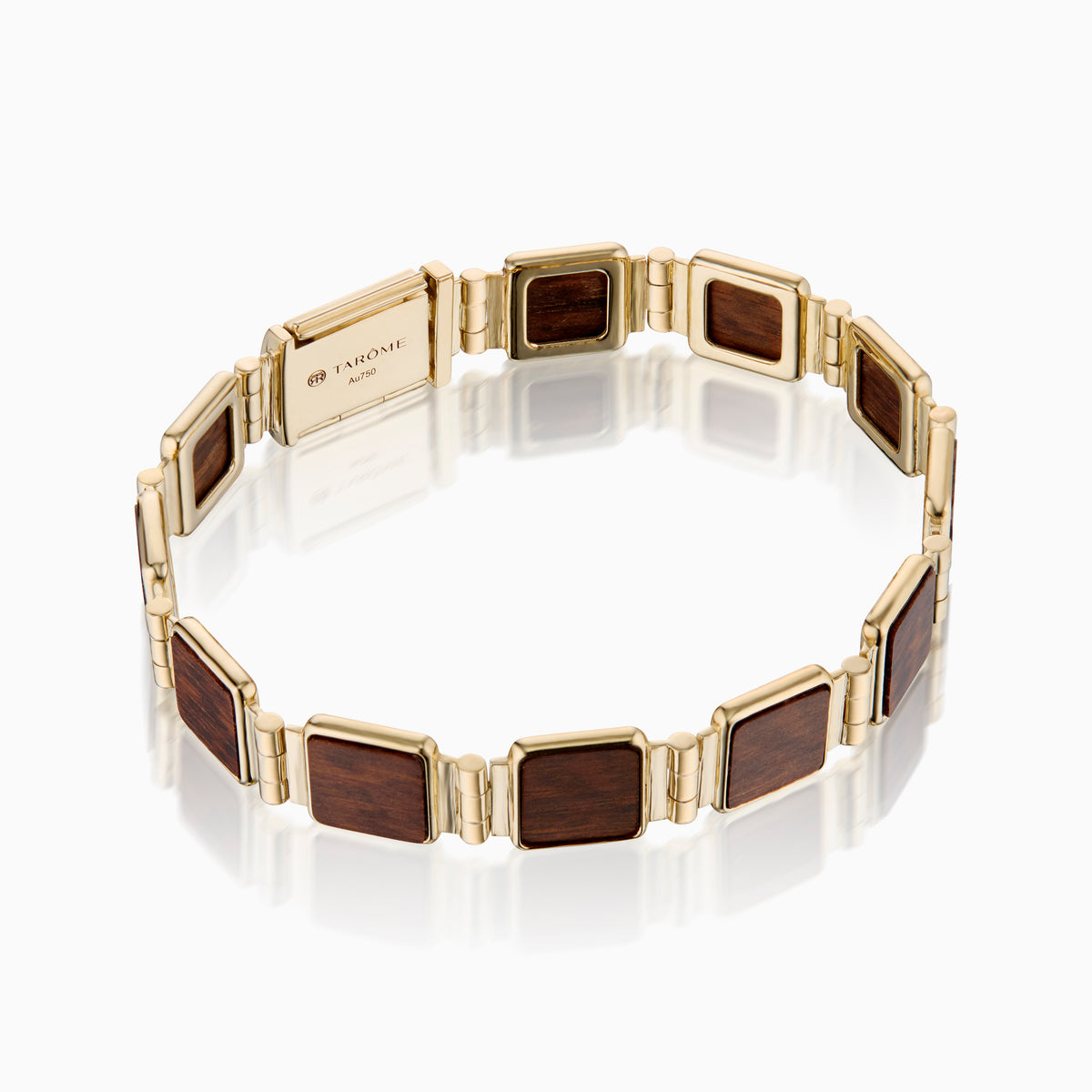 men's taiga bracelet 18k gold side
