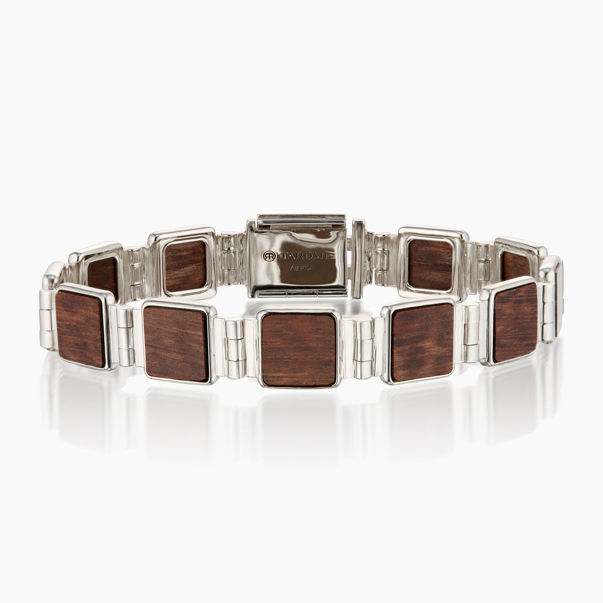 men's taiga bracelet sterling silver front