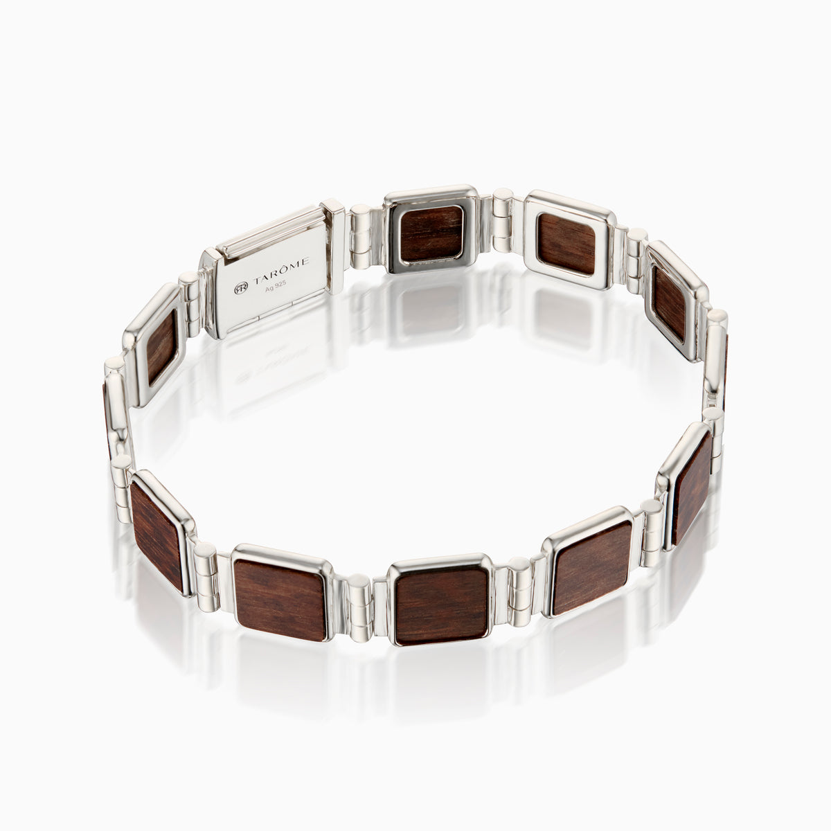 men's taiga bracelet sterling silver side