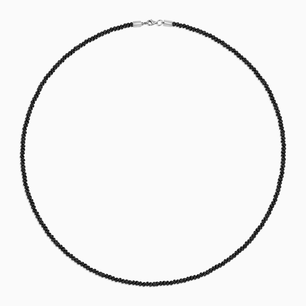 men's valor faceted black onyx necklace sterling silver top