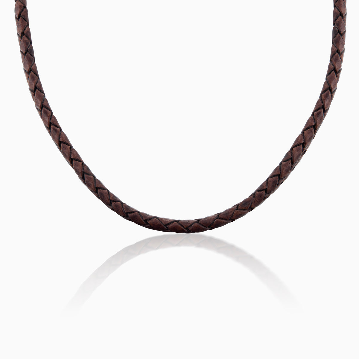 men's vaquero necklace leather 18k gold bottom