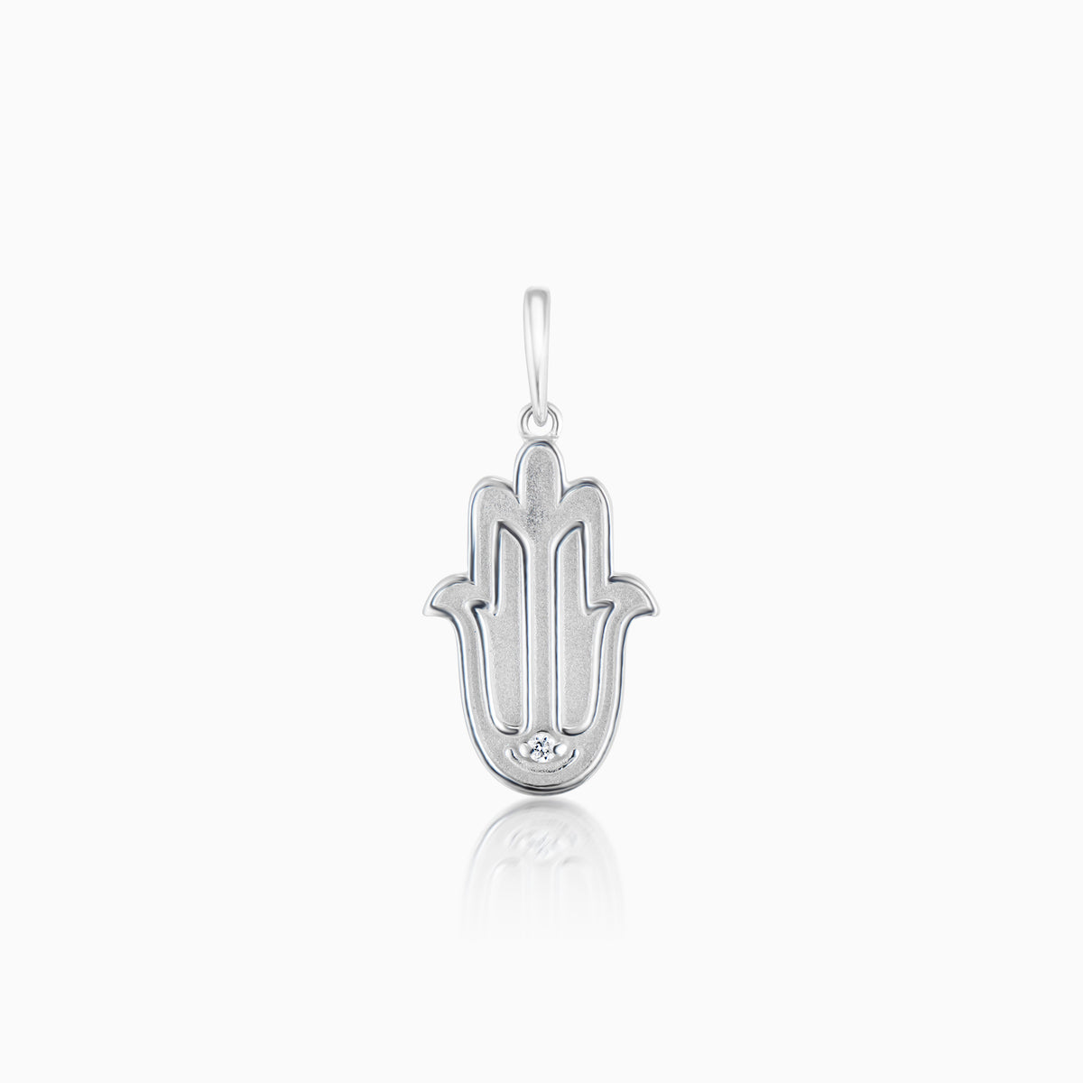 men's verity hamsa pendant sterling silver front
