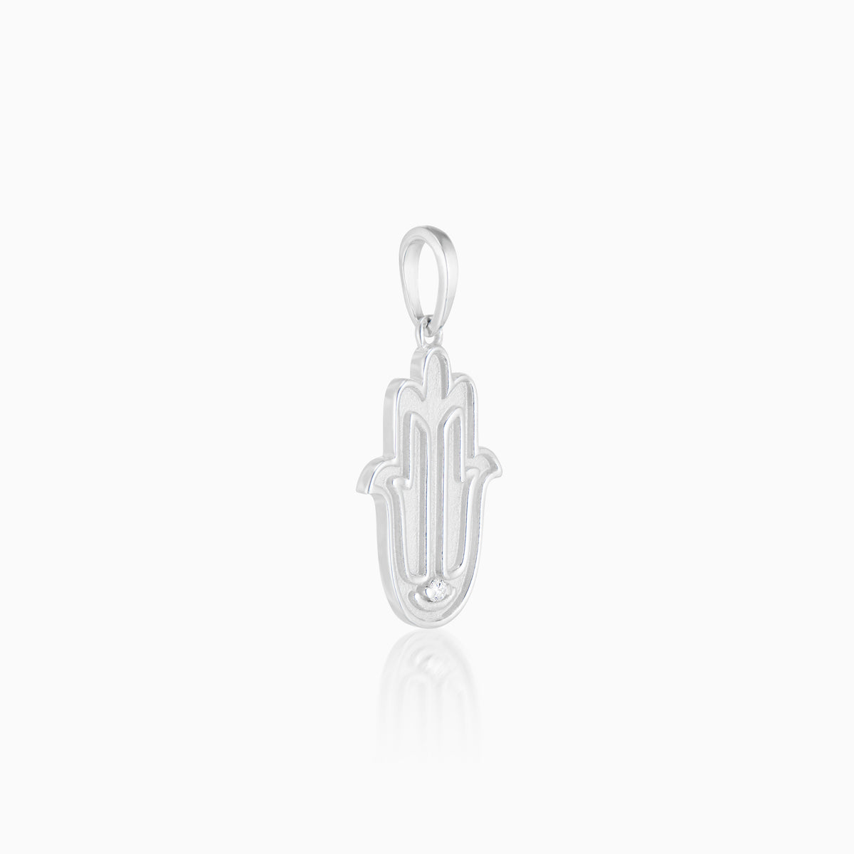 men's verity hamsa pendant sterling silver side
