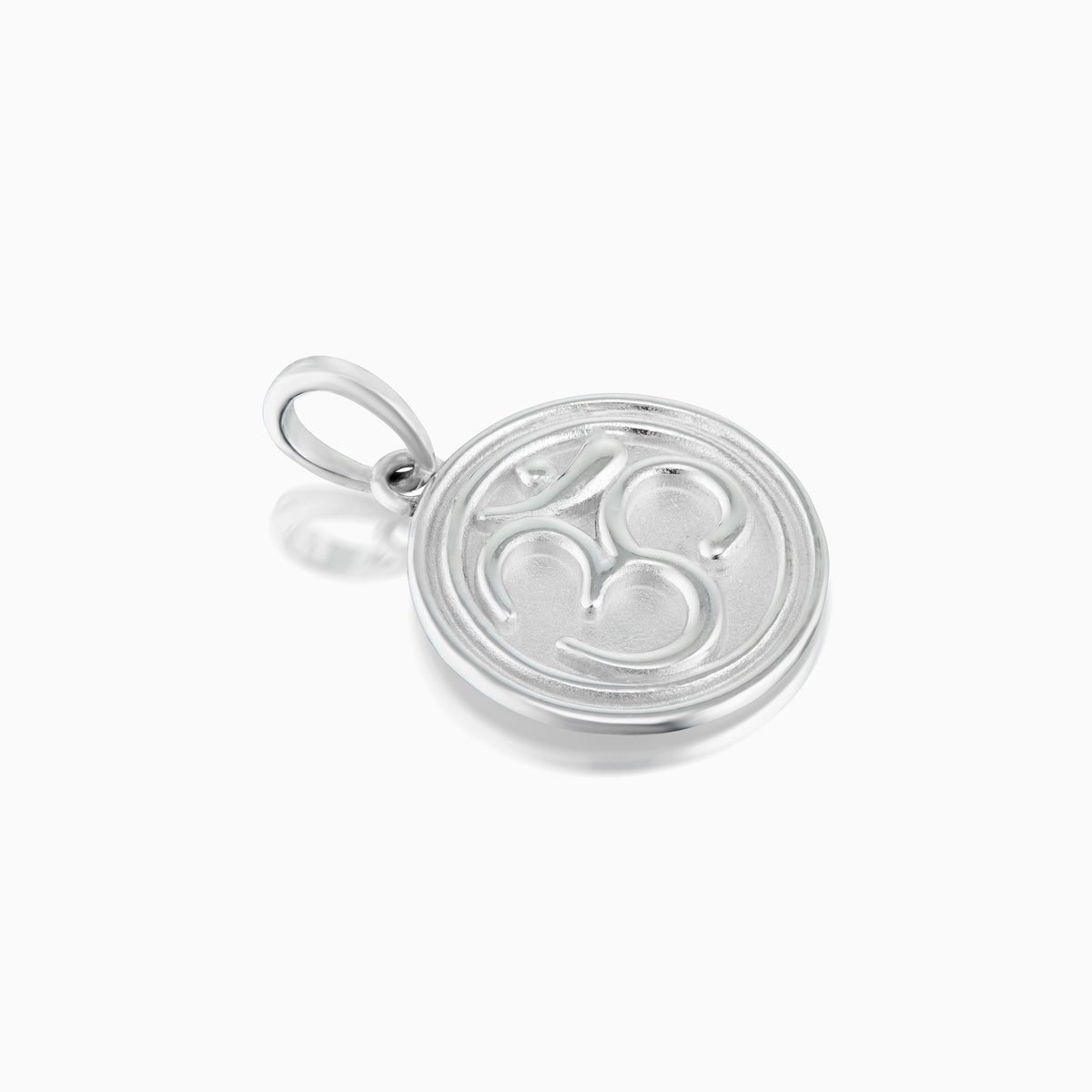 men's verity om pendant sterling silver top