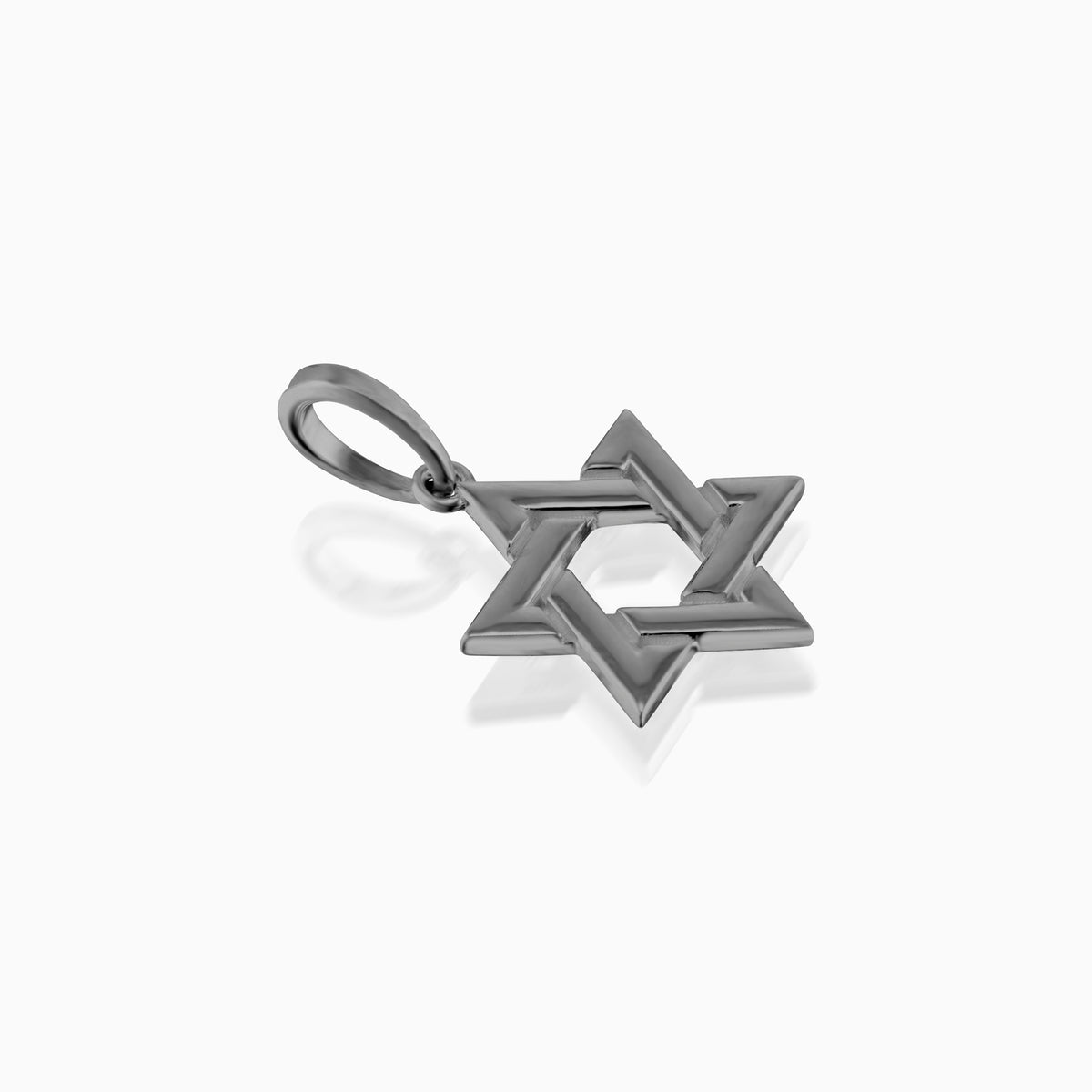 men's verity star of david blackened sterling top