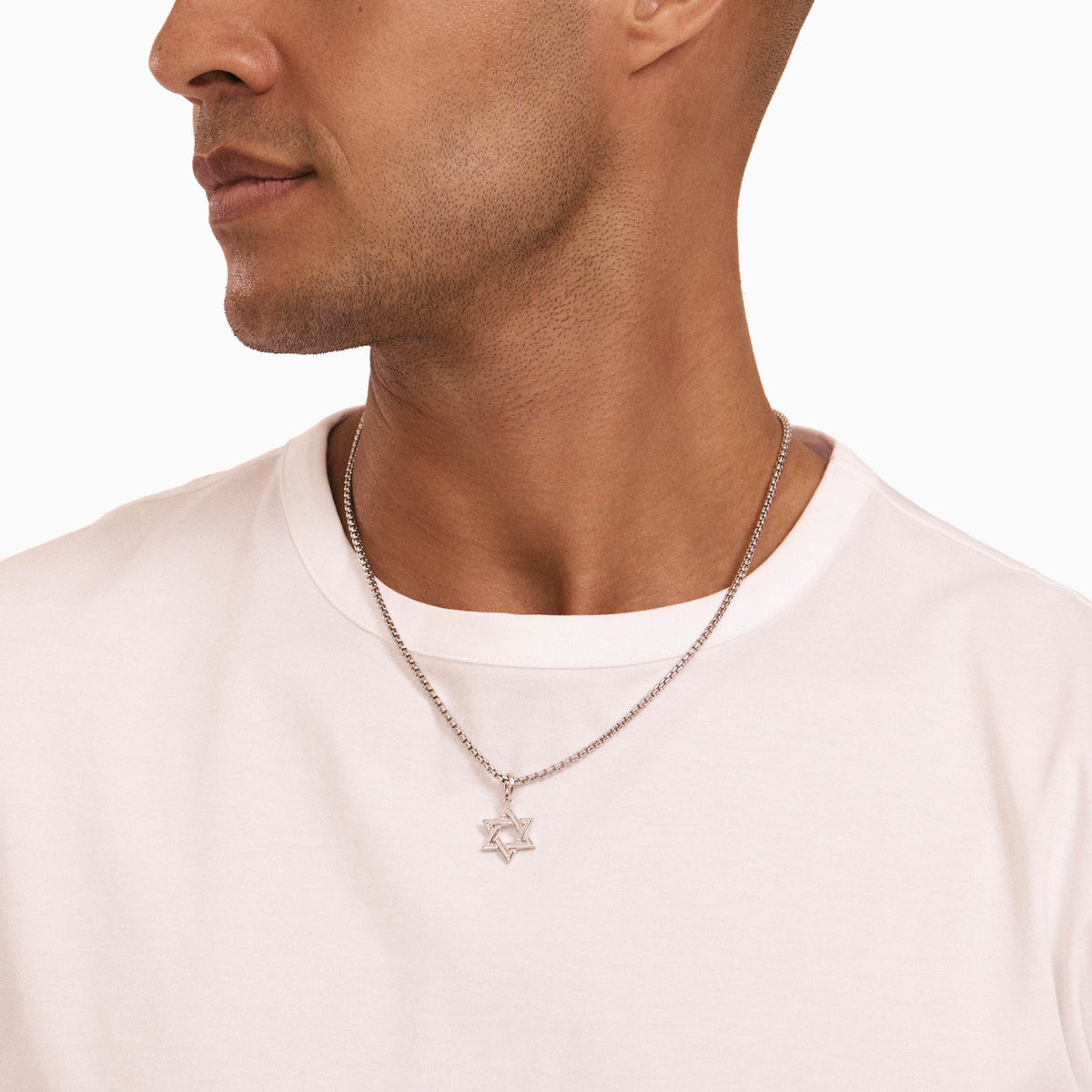 men's verity star of david sterling silver model